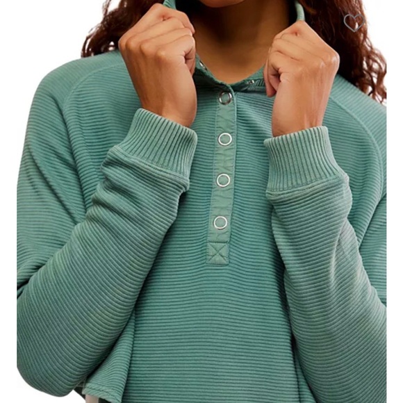 FP Movement Ribbed Button-Up Top - Picture 3 of 4